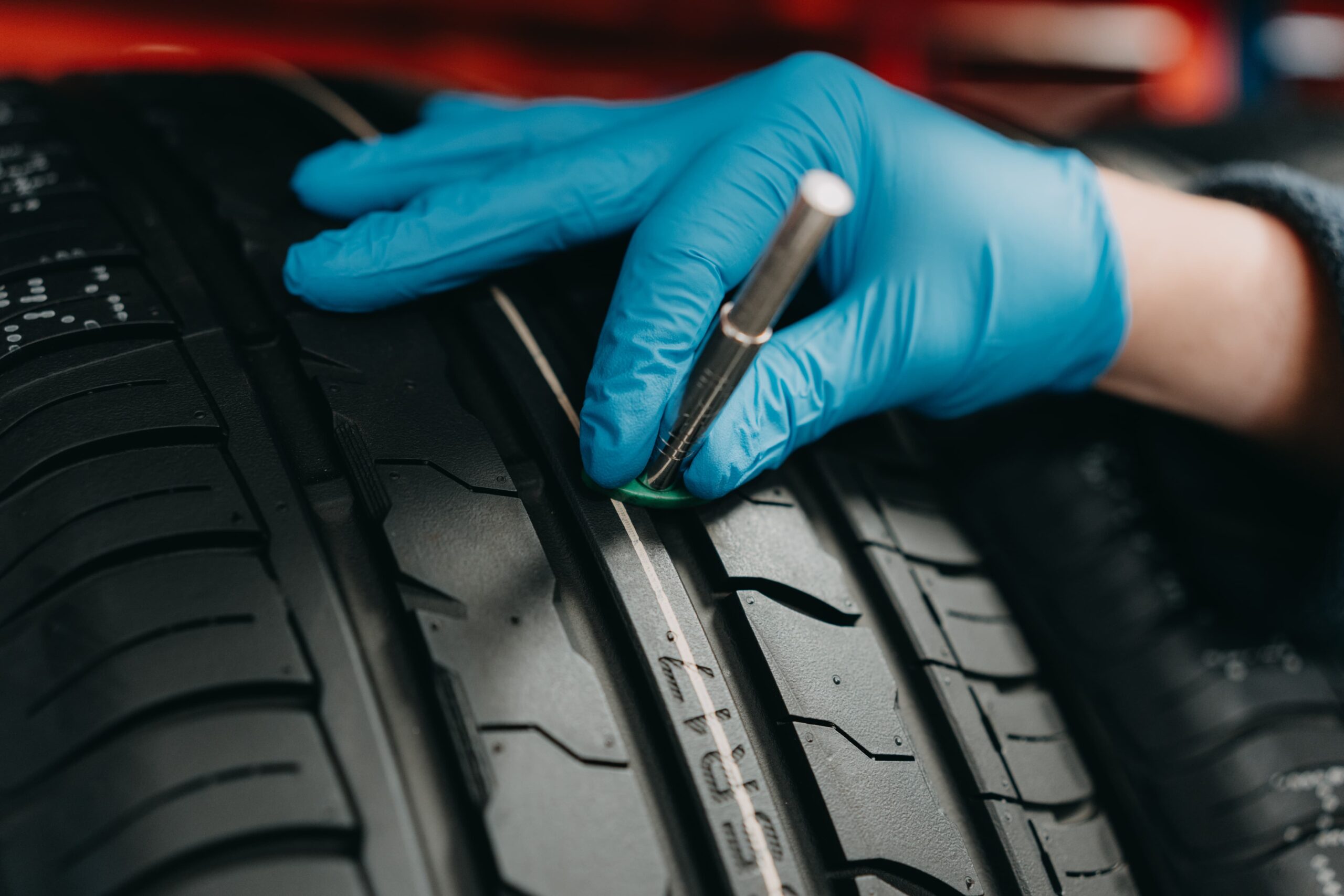tyre tread depth checker gauge